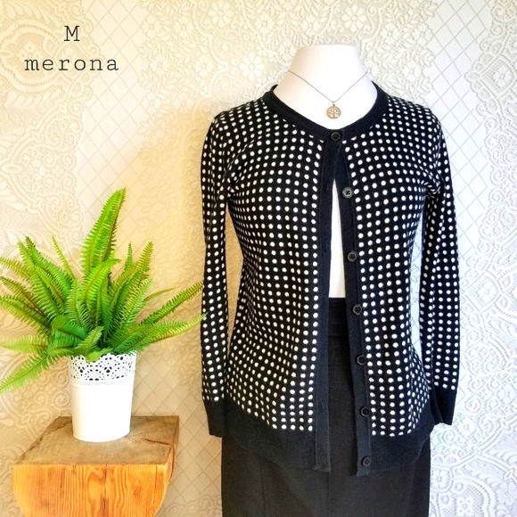 SOLD - Polka dot Cardigan - Picture 1 of 7